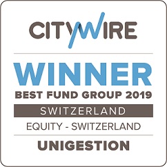 Unigestion-Citywire winner- Best fund group 2019 - equity switzerland